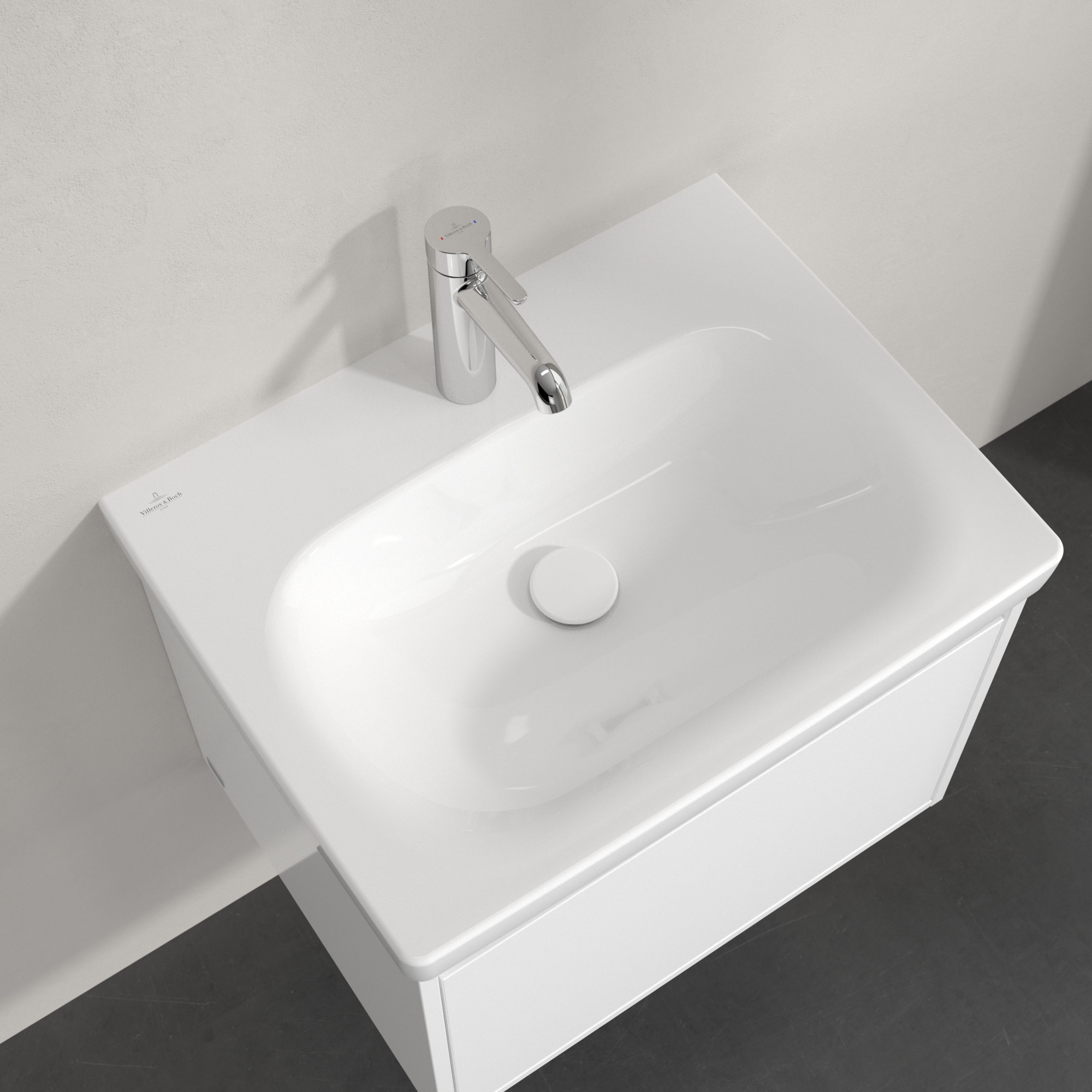 Villeroy & Boch Skyla umywalka 60x46 cm prostokątna meblowa CeramicPlus Weiss Alpin 5A5161R1