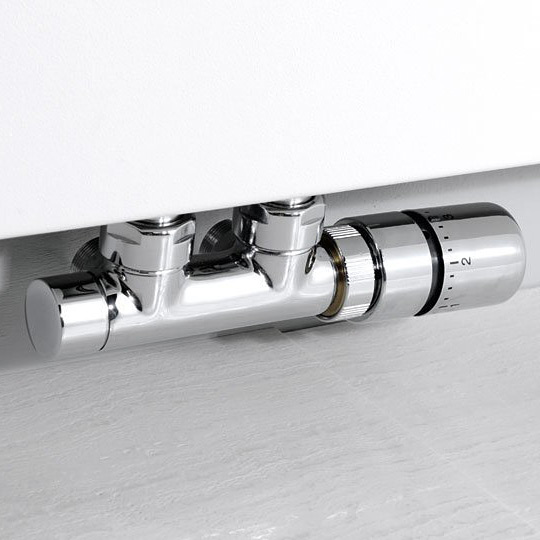 Sapho Twin zestaw przyłączeniowy termostatyczny zespolony 50 mm chrom CP3010S