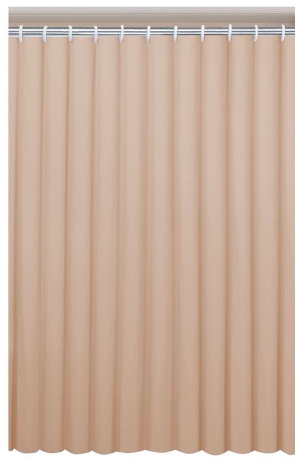 Aqualine zasłona prysznicowa 180x180 cm winyl beżowa 0201003BE