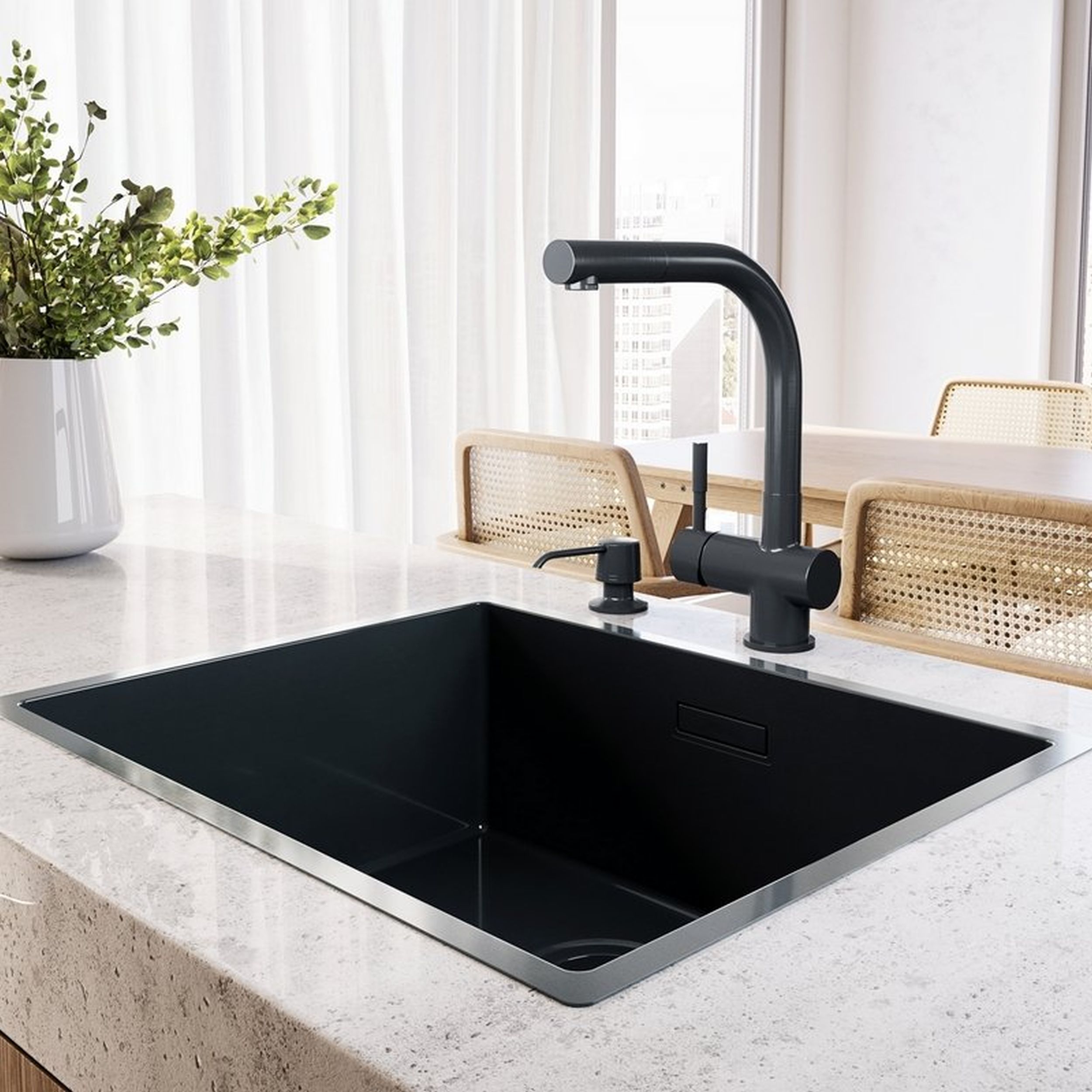 Globalo Exclusive Riwolo 50.1 zlewozmywak stalowy 54x44 cm antracyt RIWOLO_50_1_ANTHRACITE