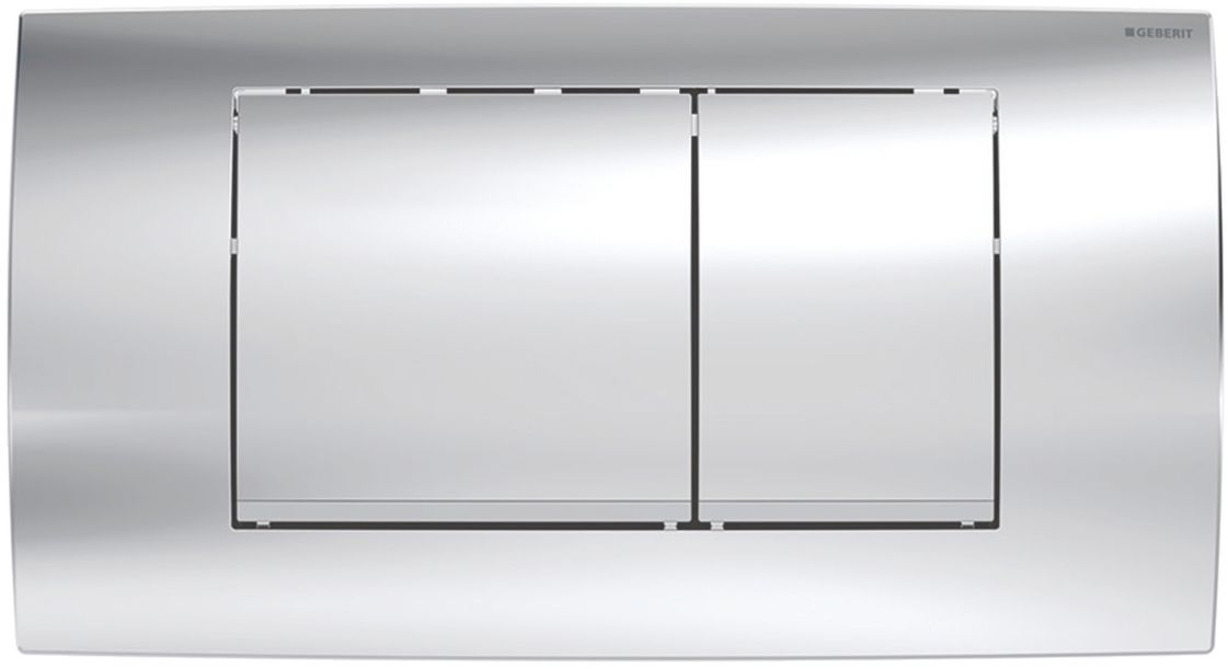 Geberit Twinline przycisk spłukujący do WC chrom błyszczący/mat 115.899.KH.1 - Wysyłka w 24h