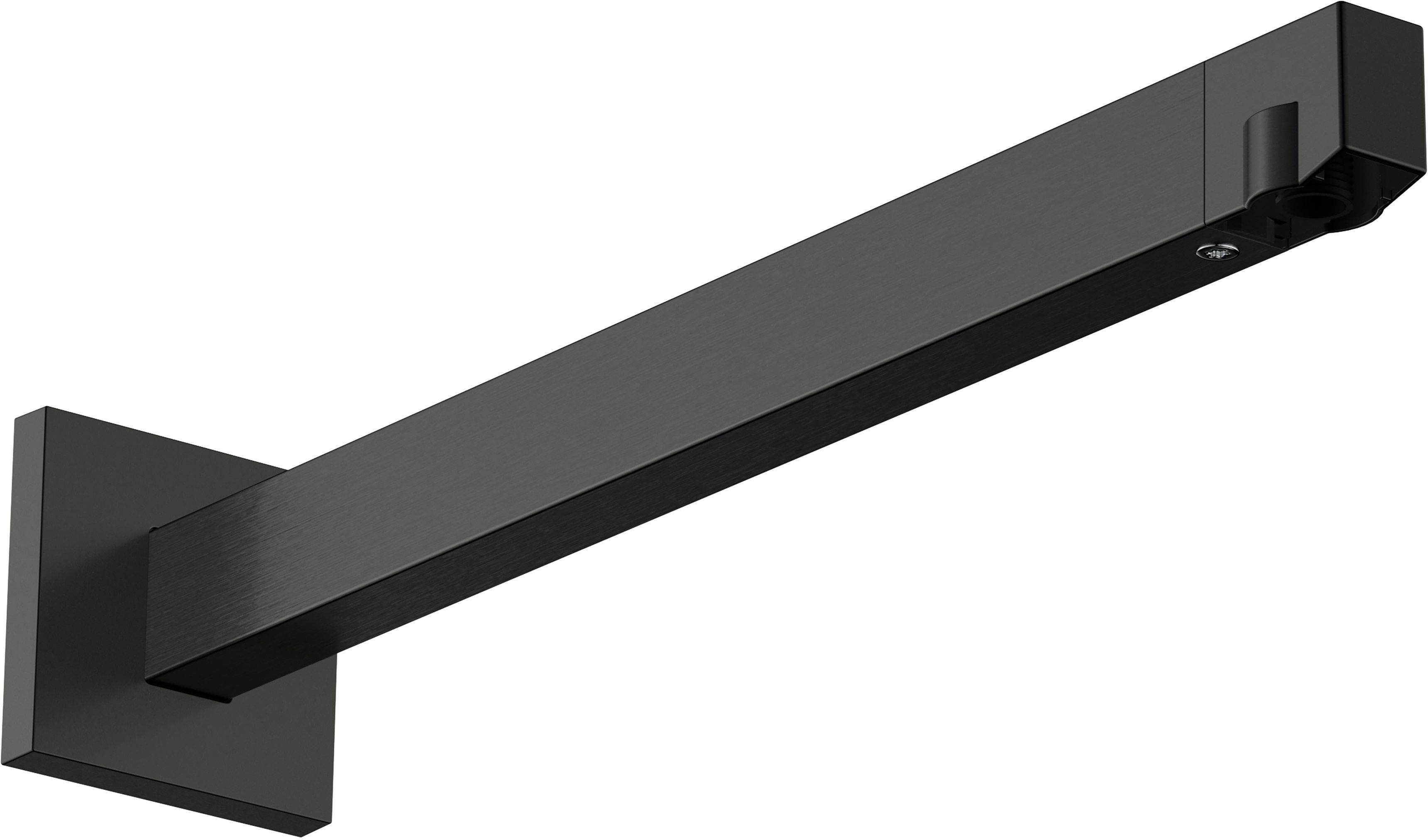 Hansgrohe ramię deszczownicy 39 cm ścienne czarny chrom szczotkowany 24337340