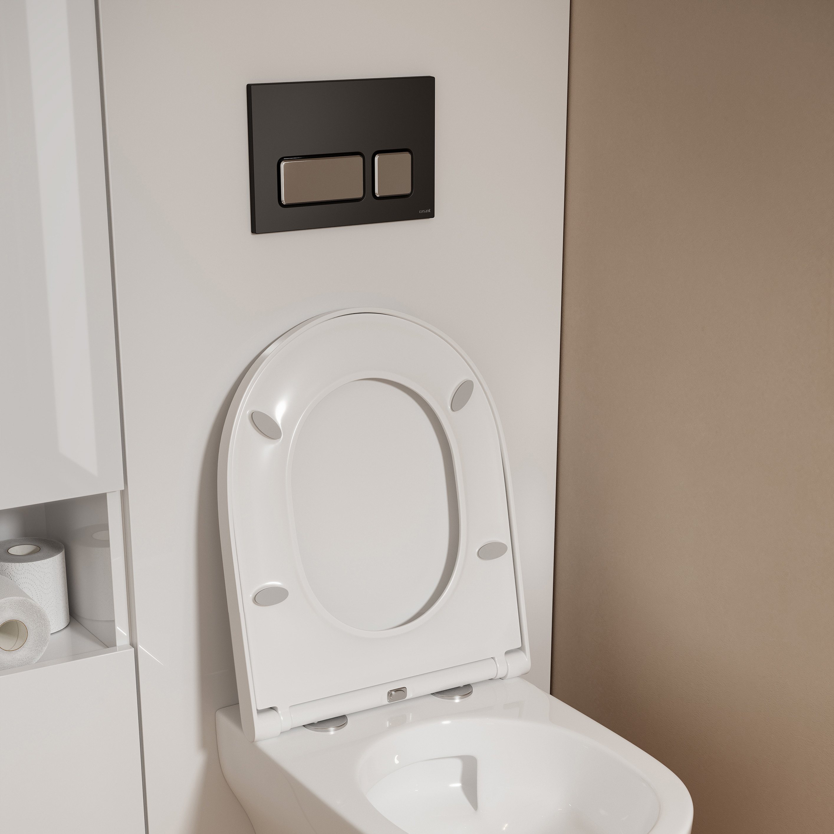 Cersanit Larga szafka 20x22,2x120,5 cm boczna stojąca biała S164-047 - Wysyłka w 24h