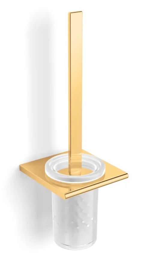 Stella Milano szczotka toaletowa wisząca szkło mat/złoty połysk 12.430-G - Wysyłka w 24h