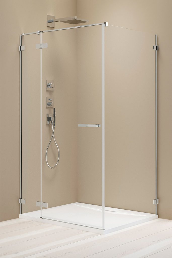 Radaway Arta KDJ II ścianka prysznicowa 22,7 cm chrom połysk/szkło przezroczyste 1386040-03-01L