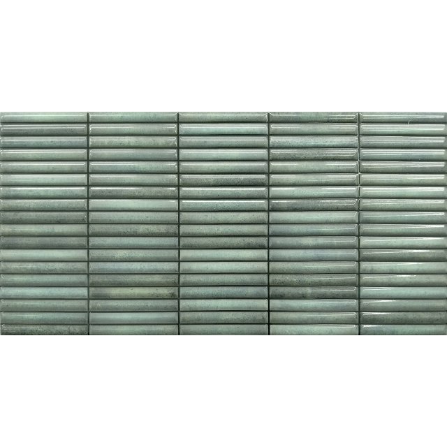 Płytka ścienna hiszpańska Superceramica HOLIDAY verde błyszczący 30x6
