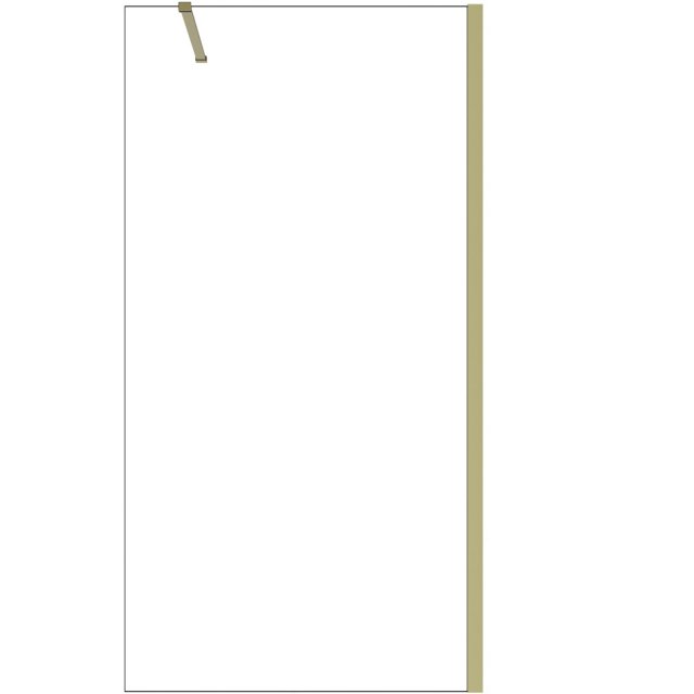 BESCO Kabina prysznicowa WALK-IN ECO-N Gold 90x195 szkło transparentn
