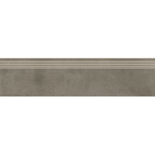 Gres szkliwiony stopnica FOGGY NIGHT taupe mat 29,8x119,8 gat. I