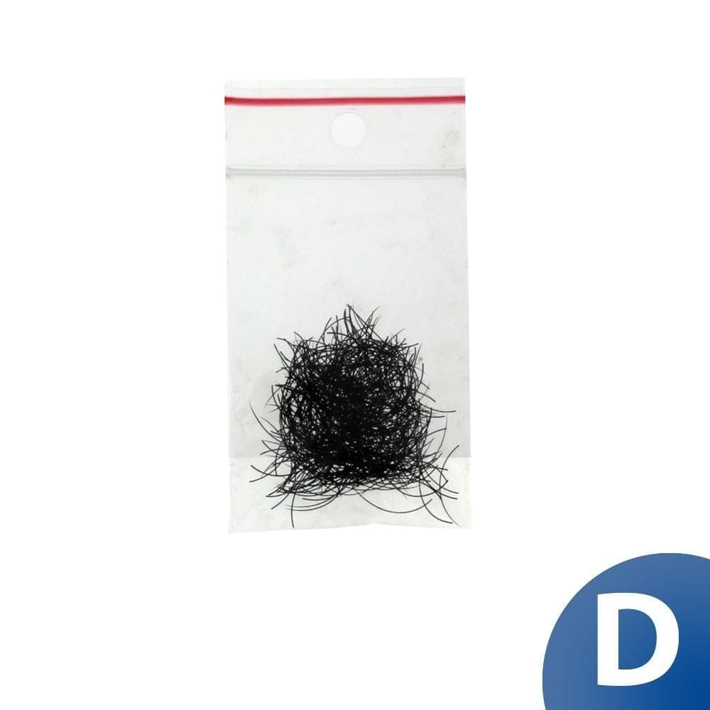 Rzęsy syntetyczne pojedyncze D-0,20-12 mm woreczek 1 g
