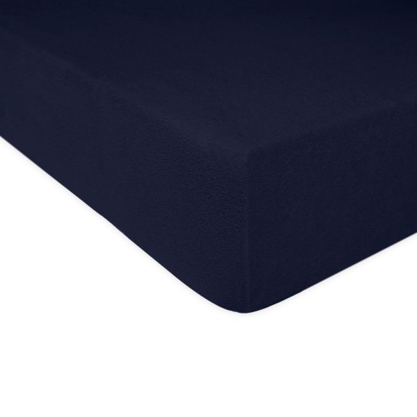 Grube Prześcieradło FROTTE 220x200 na gumkę wz. 026 ciemny granat