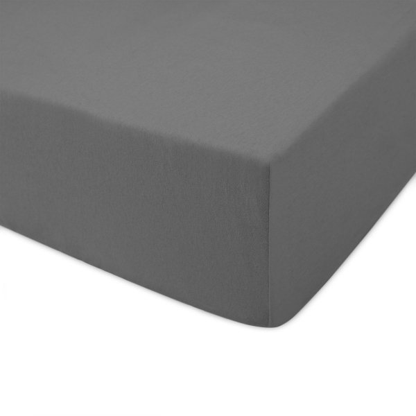 Prześcieradło jersey 220x200 z gumką wz. D037 (szary)