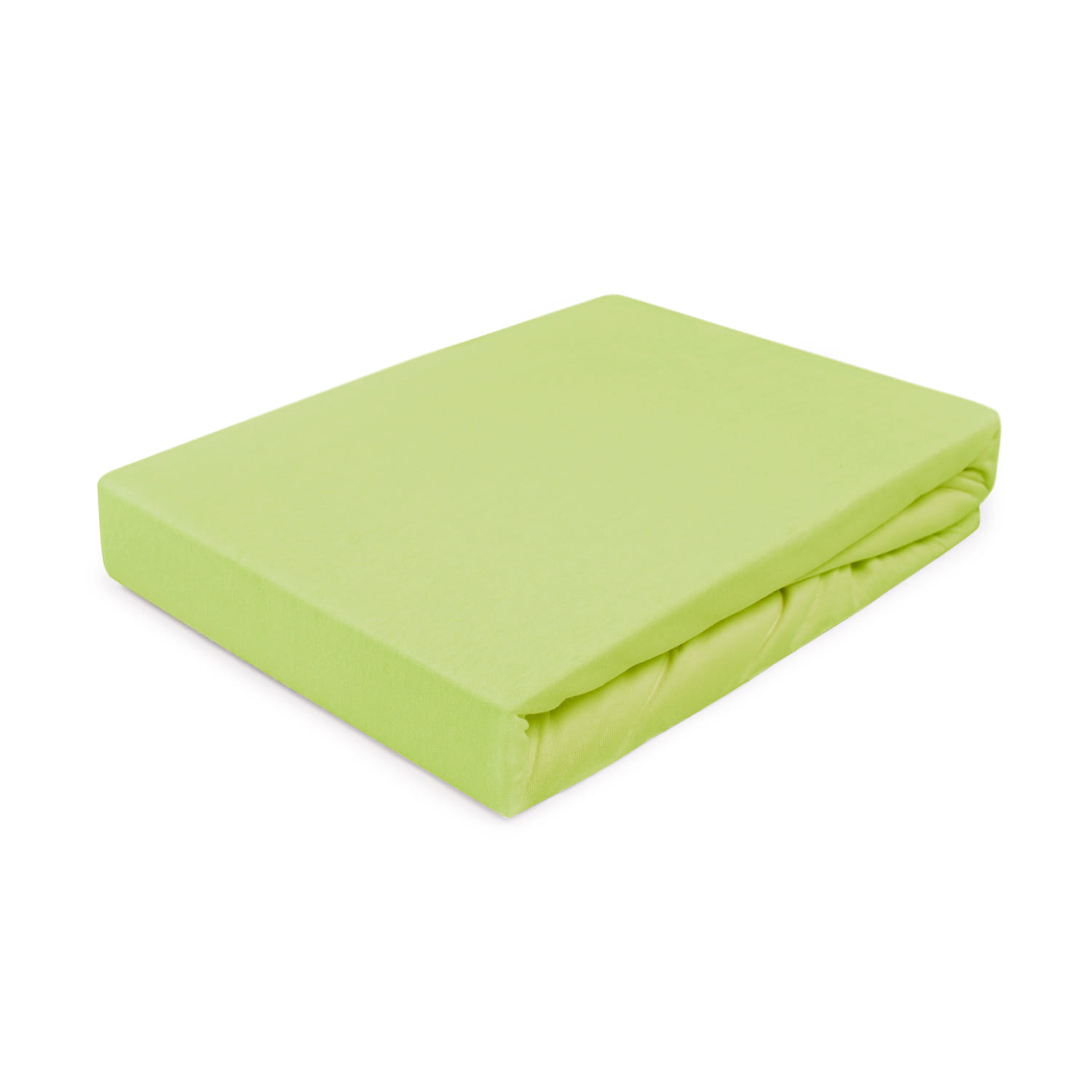 Prześcieradło z gumką 120x200 jersey 100% BAWEŁNA kolor limonka