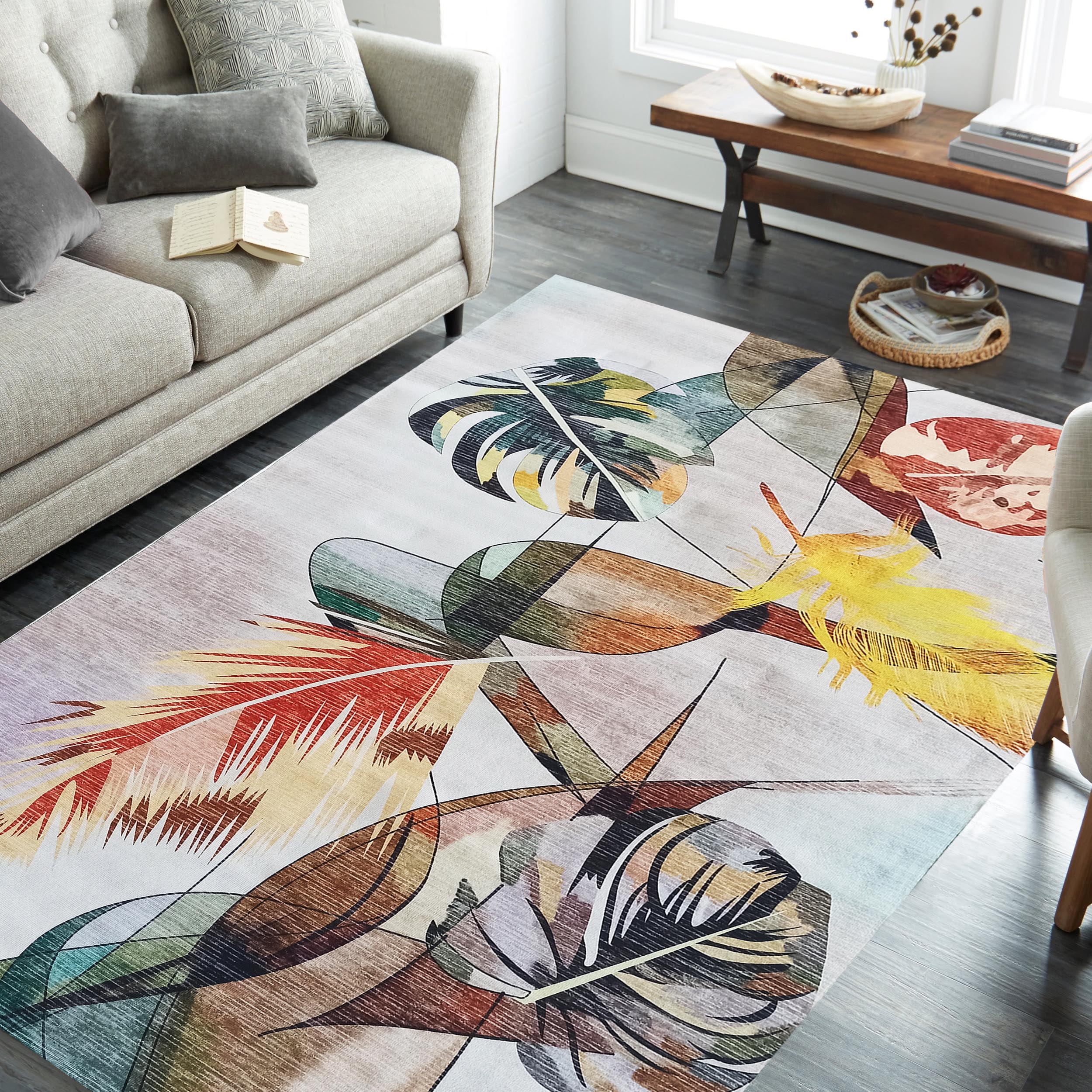 Dywan - 60 x 100 cm - Wielokolorowy - Nowoczesny - Dywanopol