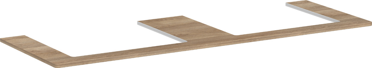 Darmowa Dostawa - Blat naszafkowy 156x55 cm dąb Hansgrohe Xelu Q 54112230