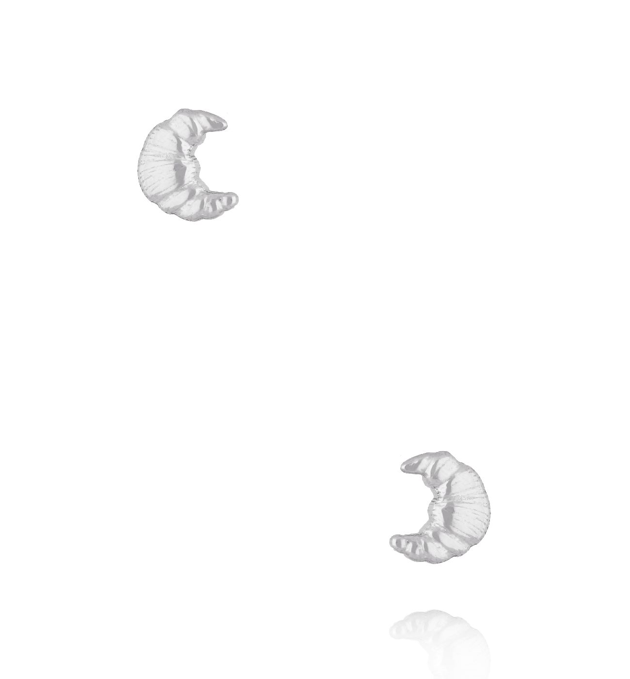 Kolczyki srebrne rogaliki KSY0788