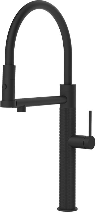 Gessi 316 bateria kuchenna stojąca czarna 60212.299
