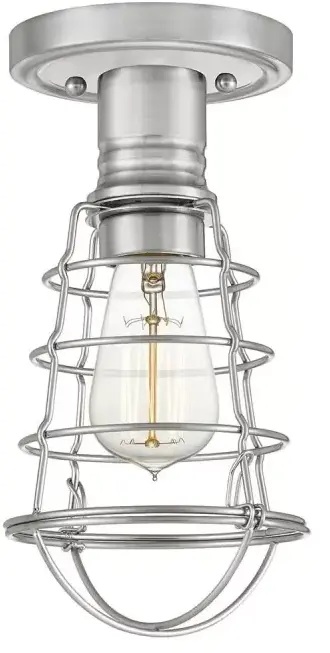 Elstead Lighting Mixon lampa podsufitowa 1x60 W nikiel szczotkowany QZ-MIXON-SF-BN