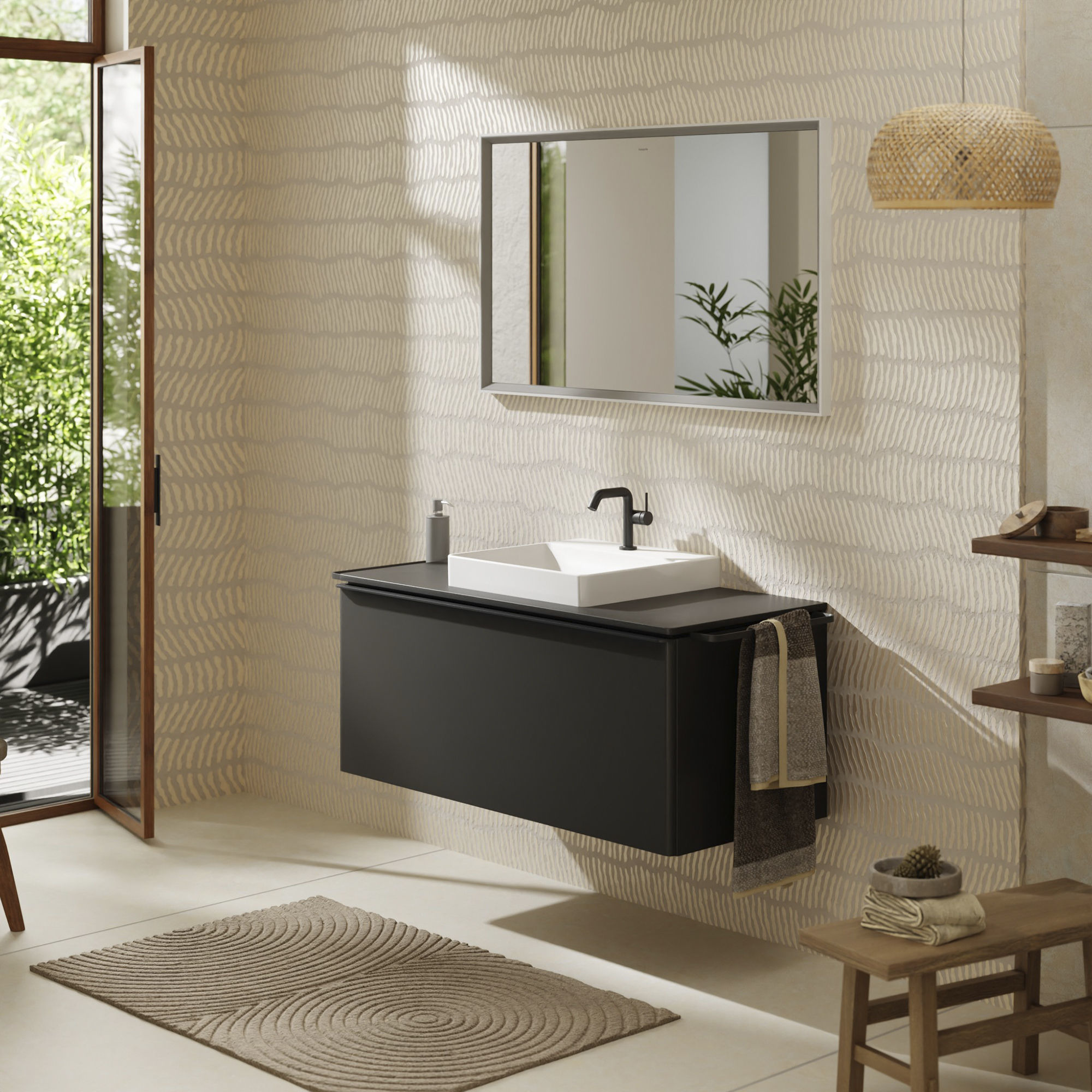 Hansgrohe Xelu Q blat naszafkowy 118x55 cm szary 54096910