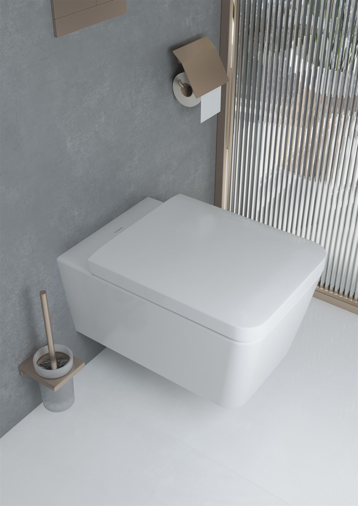 Hansgrohe EluPura Q miska wisząca WC 54 cm bezkołnierzowa AquaFall Flush HygieneEffect biały 62022450