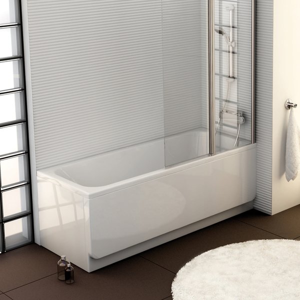 Zestaw Ravak Chrome wanna 160x70 cm ze stelażem i kompletem odpływowo-przelewowym chrom (C731000000, GPX2240015, X01305)