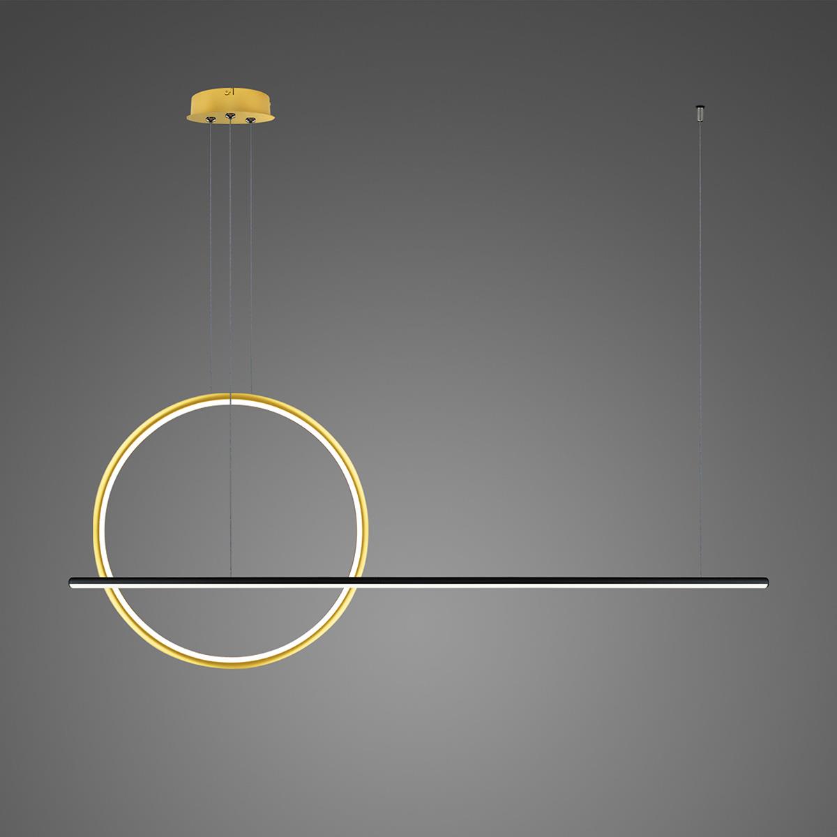 Altavola Design Linea No. 2 lampa wisząca 28 W czarna/złota LA087/PX100_40_3k_gold_black
