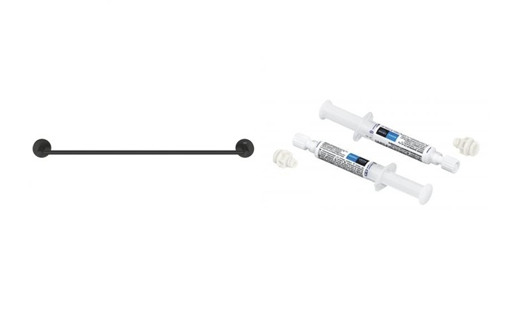 Zestaw Grohe Start drążek na ręcznik czarny i klej montażowy QuickFix (411782430, 41128000) - Wysyłka w 24h