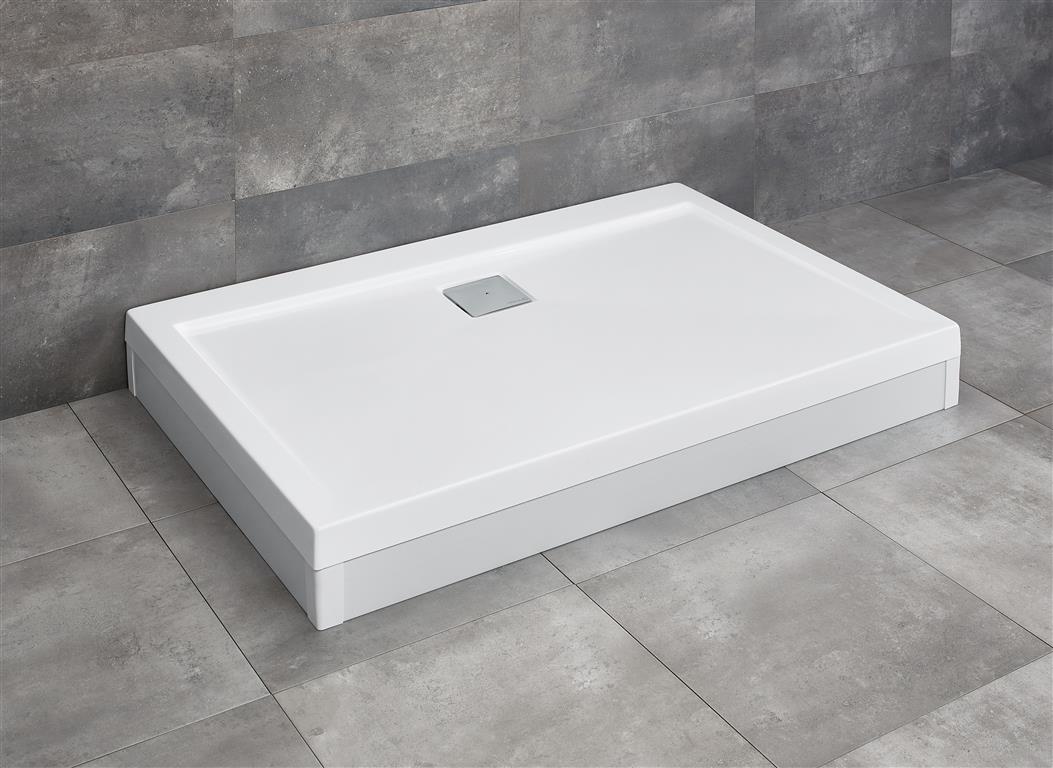 Radaway Argos D brodzik 120x80 cm prostokątny z nóżkami biały 4ADN812-02