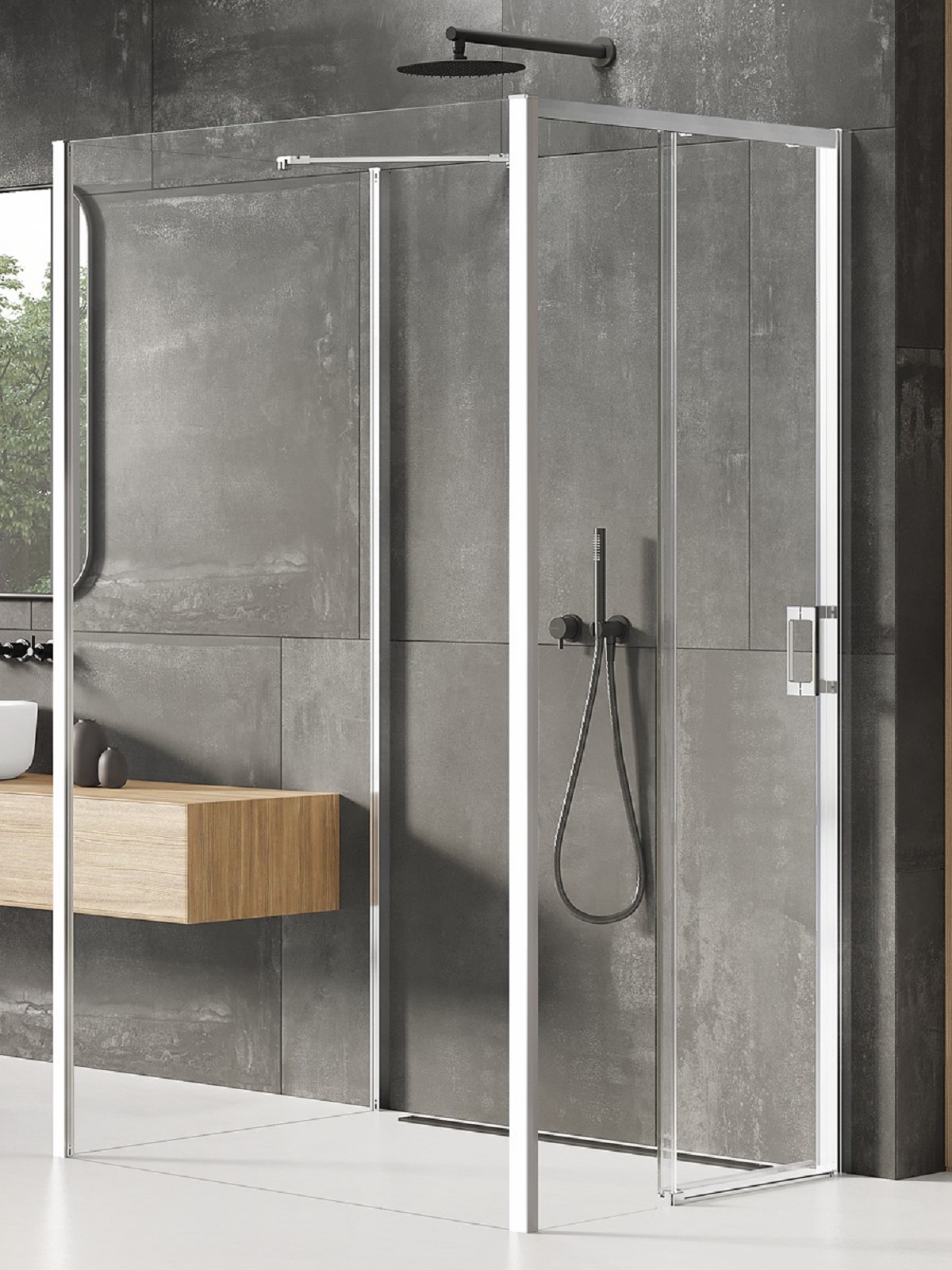 New Trendy Prime kabina prysznicowa 120x120 cm kwadratowa chrom połysk/szkło przezroczyste K-1593