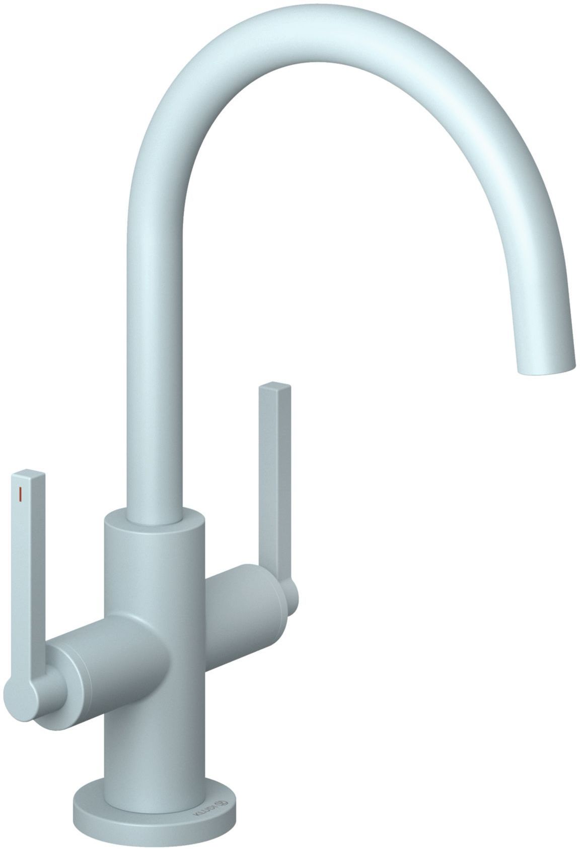 Kludi Nova Fonte Puristic bateria umywalkowa stojąca niebieski mat 20118O415