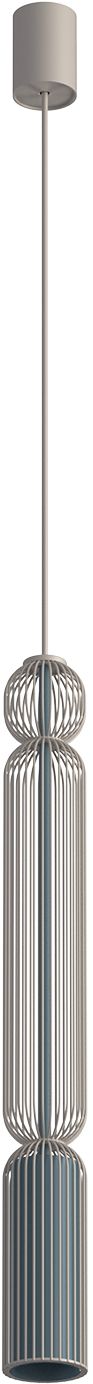 Nowodvorski Lighting Singles A lampa wisząca 1x10 W beżowa/jedwabisty grafit 12194