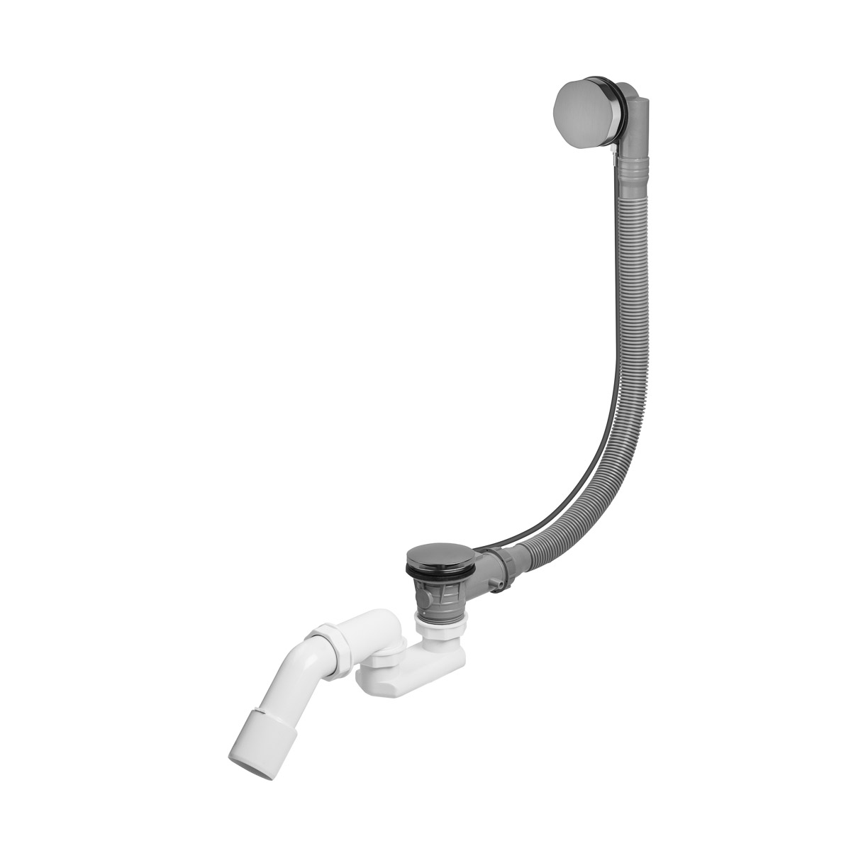 Oltens Oster syfon wannowy automatyczny z pokrętłem grafit 03001400 - Wysyłka w 24h