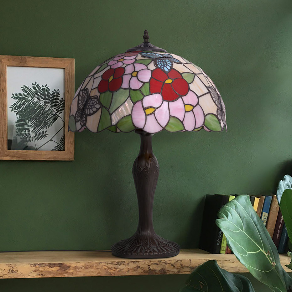 Kaja Butterfly lampa stołowa 1x20 W multikolor K-G161386