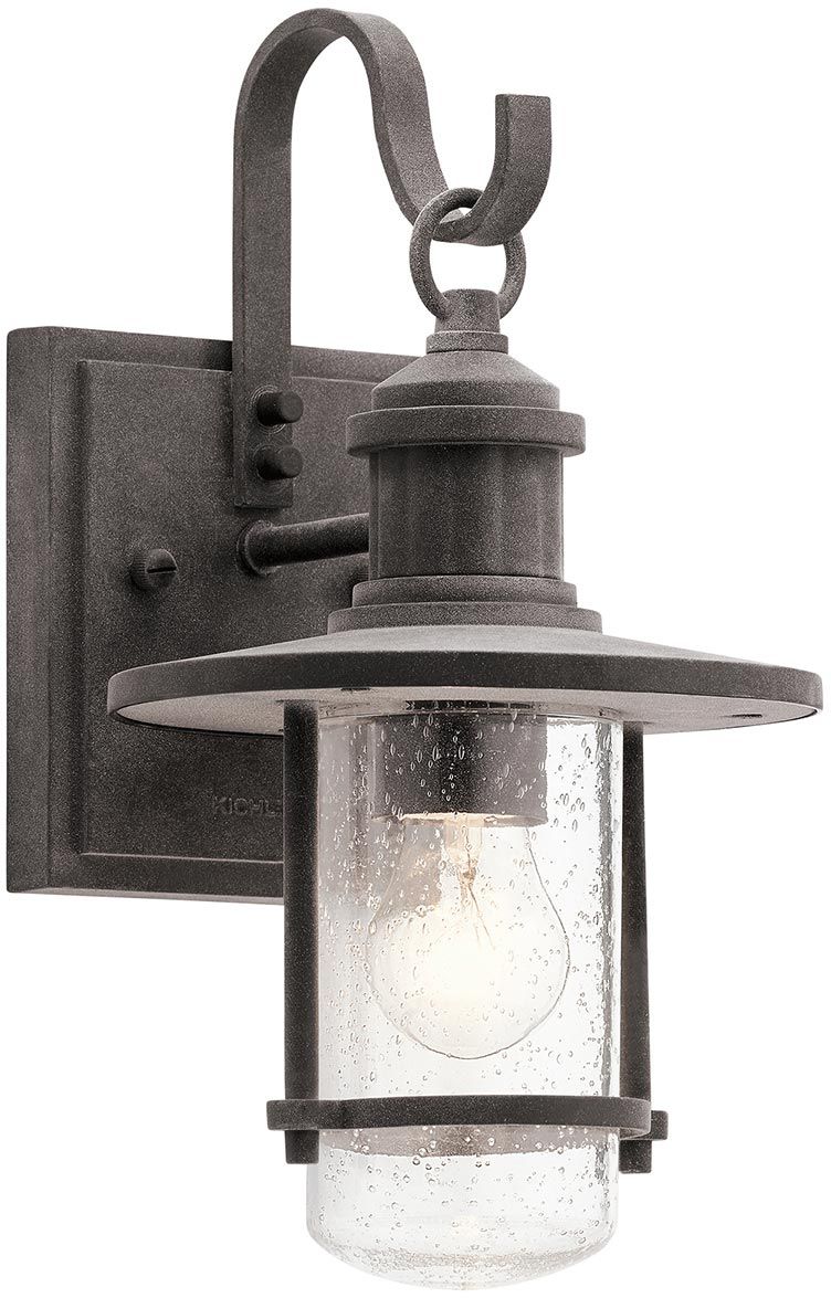 Elstead Lighting Riverwood kinkiet zewnętrzny 1x60 W postarzany cynk KL-RIVERWOOD2-S