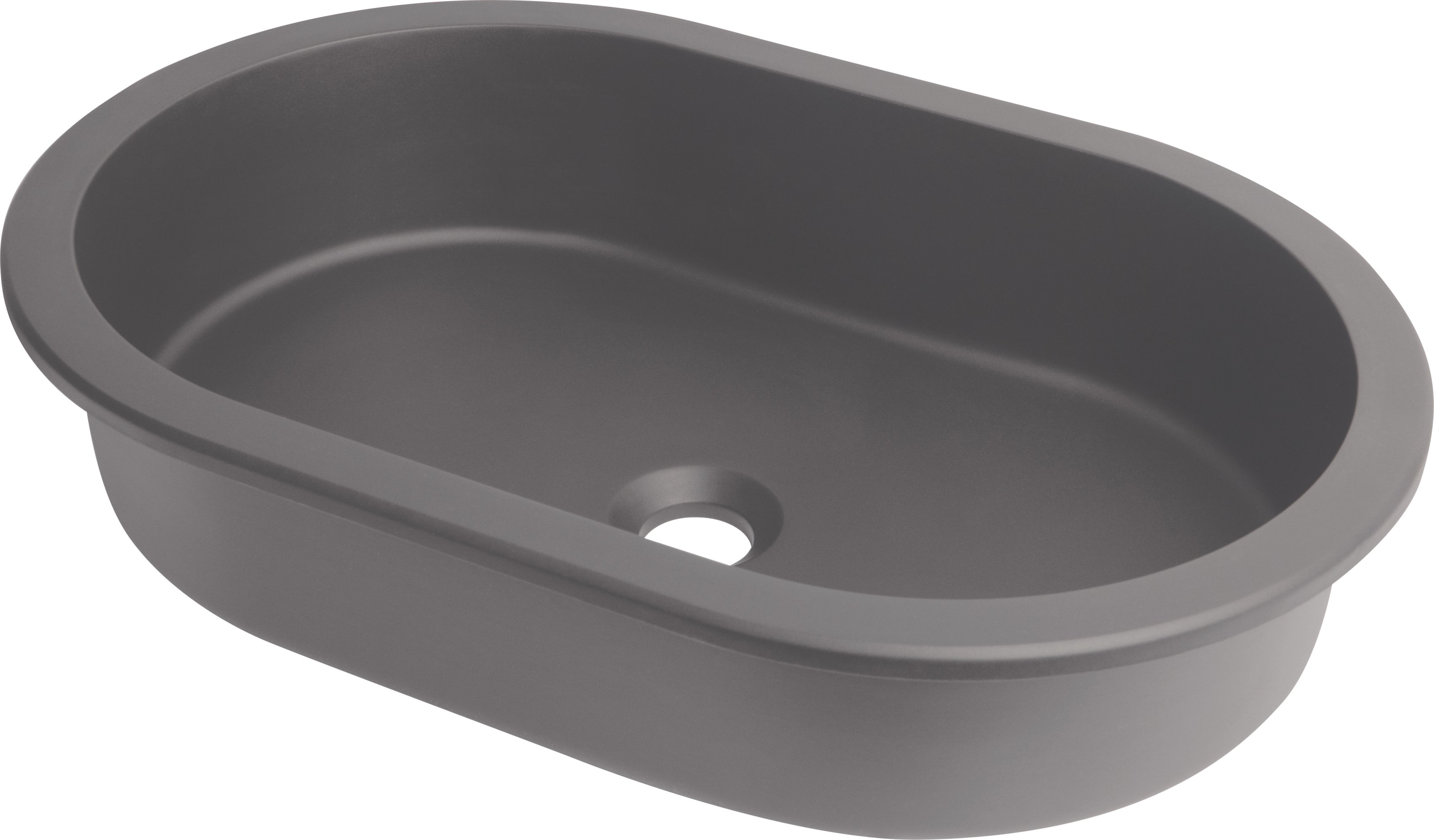 Deante Silia umywalka 58x39 cm owalna podblatowa antracyt CQS_TU6U - Wysyłka w 24h
