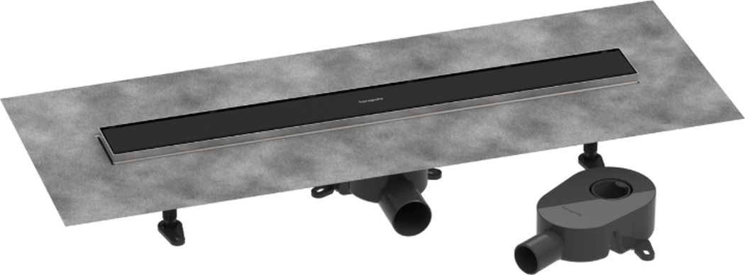 Hansgrohe RainDrain Go odpływ liniowy 70 cm kompletny czarny mat 56272670