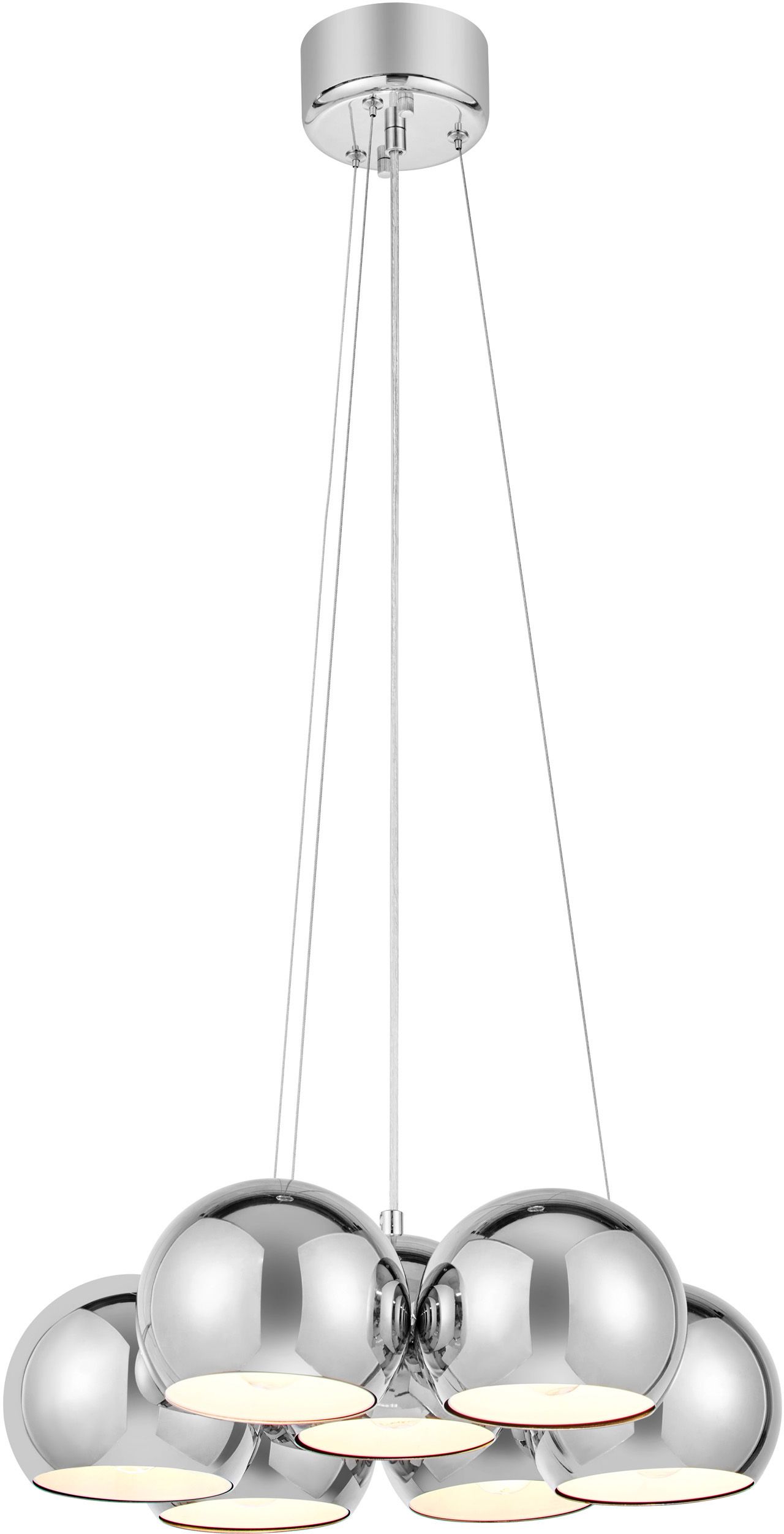 Markslöjd Cupolo lampa wisząca 7x40 W chrom 109167