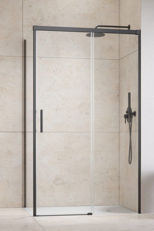 Radaway Idea Brushed GunMetal S1 ścianka prysznicowa 90 cm gunmetal szczotkowany/szkło przezroczyste 387050-92-01L