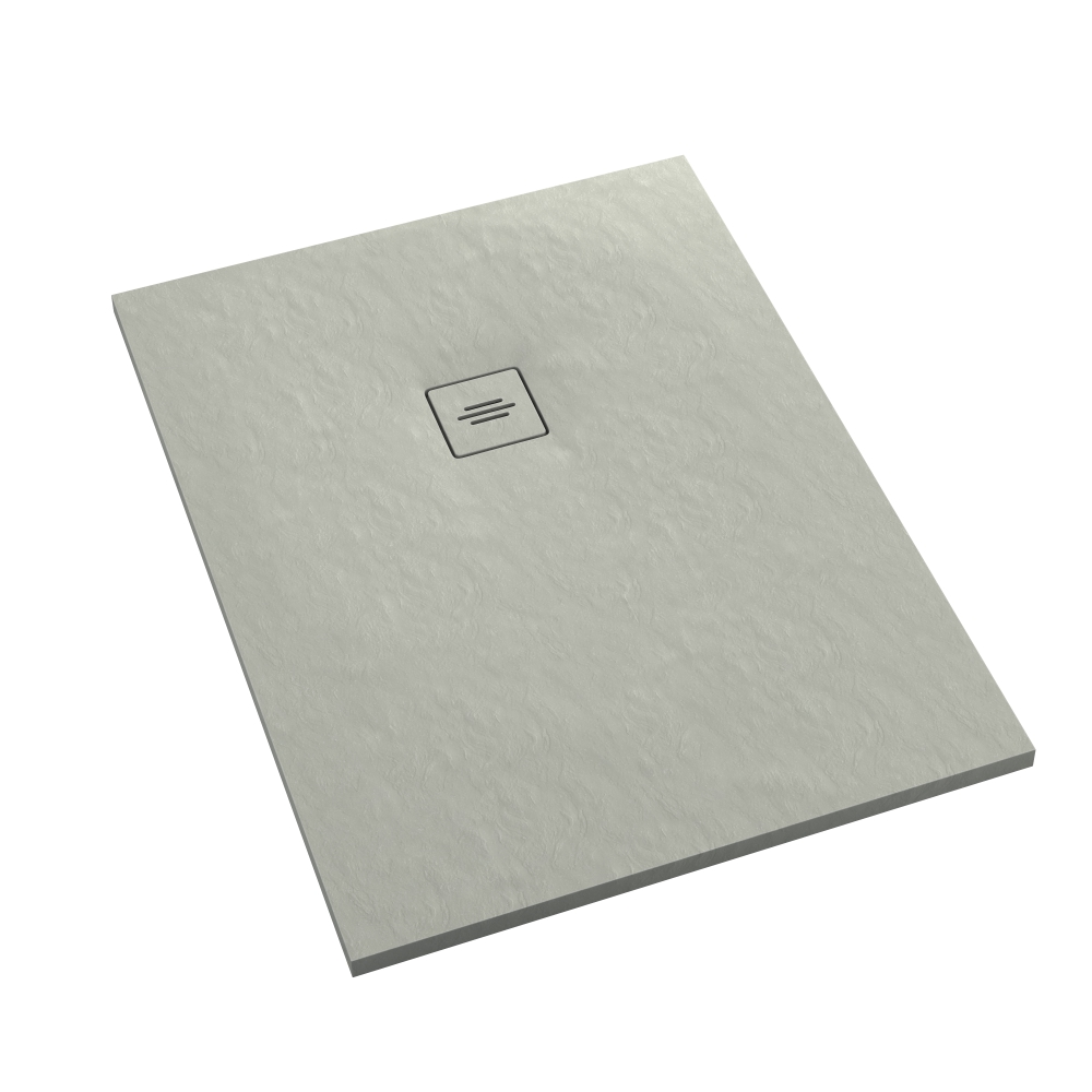 Schedline Protos Cement Stone brodzik prostokątny 140x100 cm cement 3SP.P1P-100140/CT/ST-M1/CT/ST