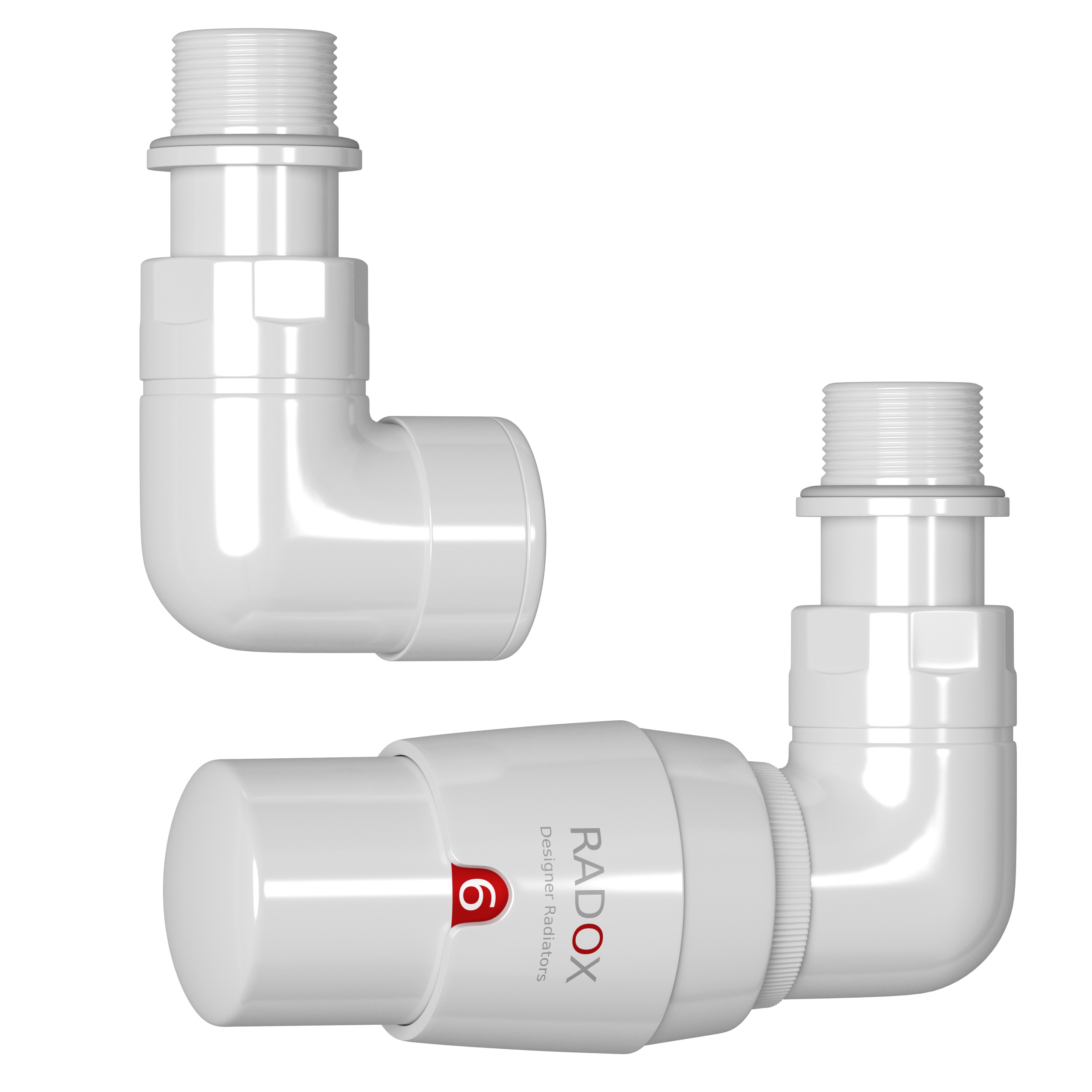 Radox RX2T zestaw termostatyczny prawy biały matowy VT-RX-2T.9016M.OS.P