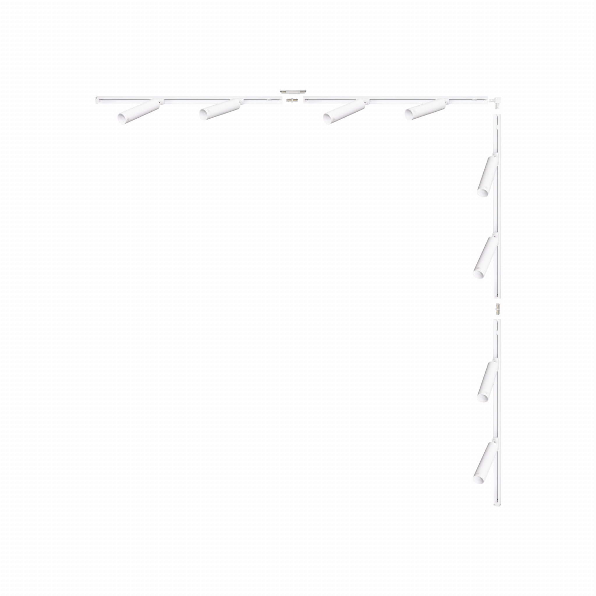 Zuma Line White zestaw szynoprzewód z reflektorami 8x35 W biały 3589