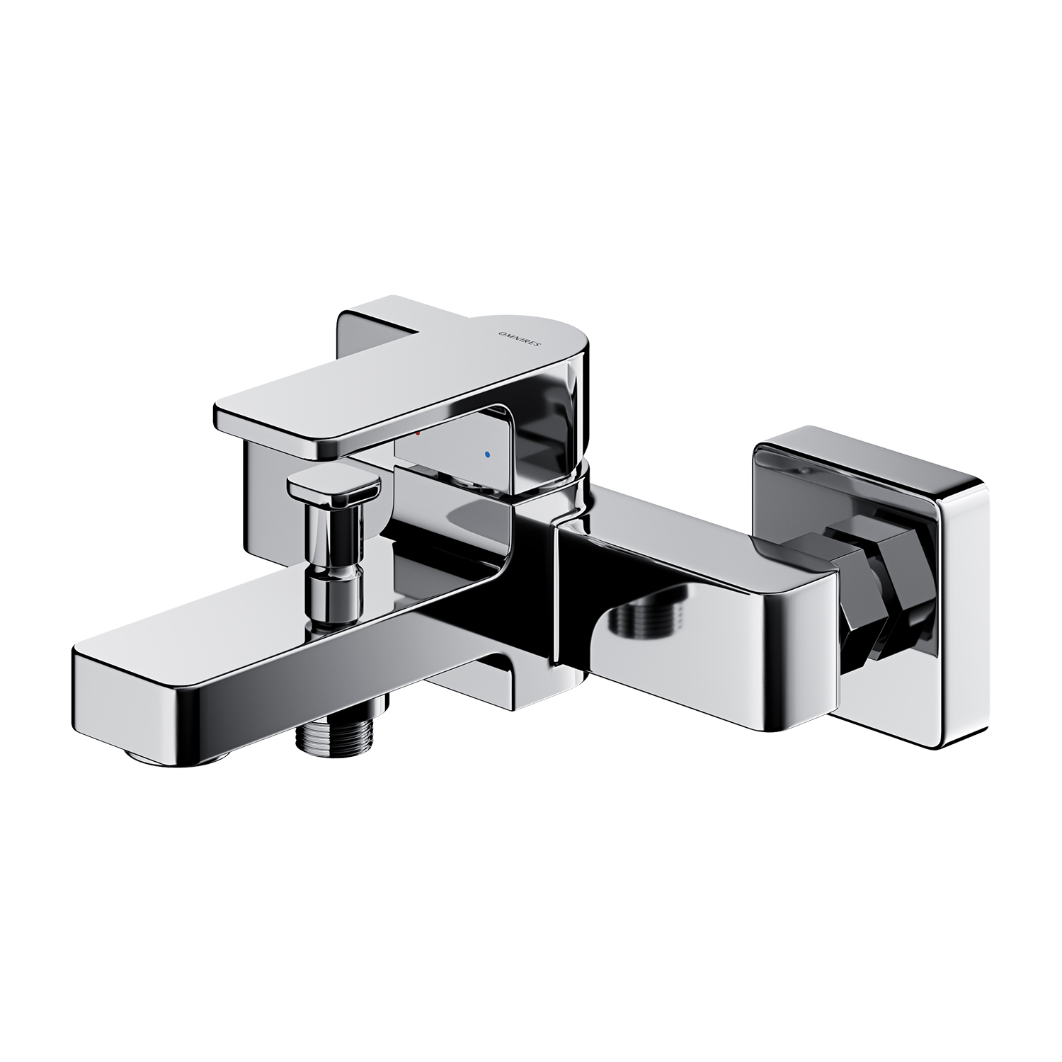 Omnires Baretti bateria wannowo-prysznicowa ścienna chrom BA7830CR