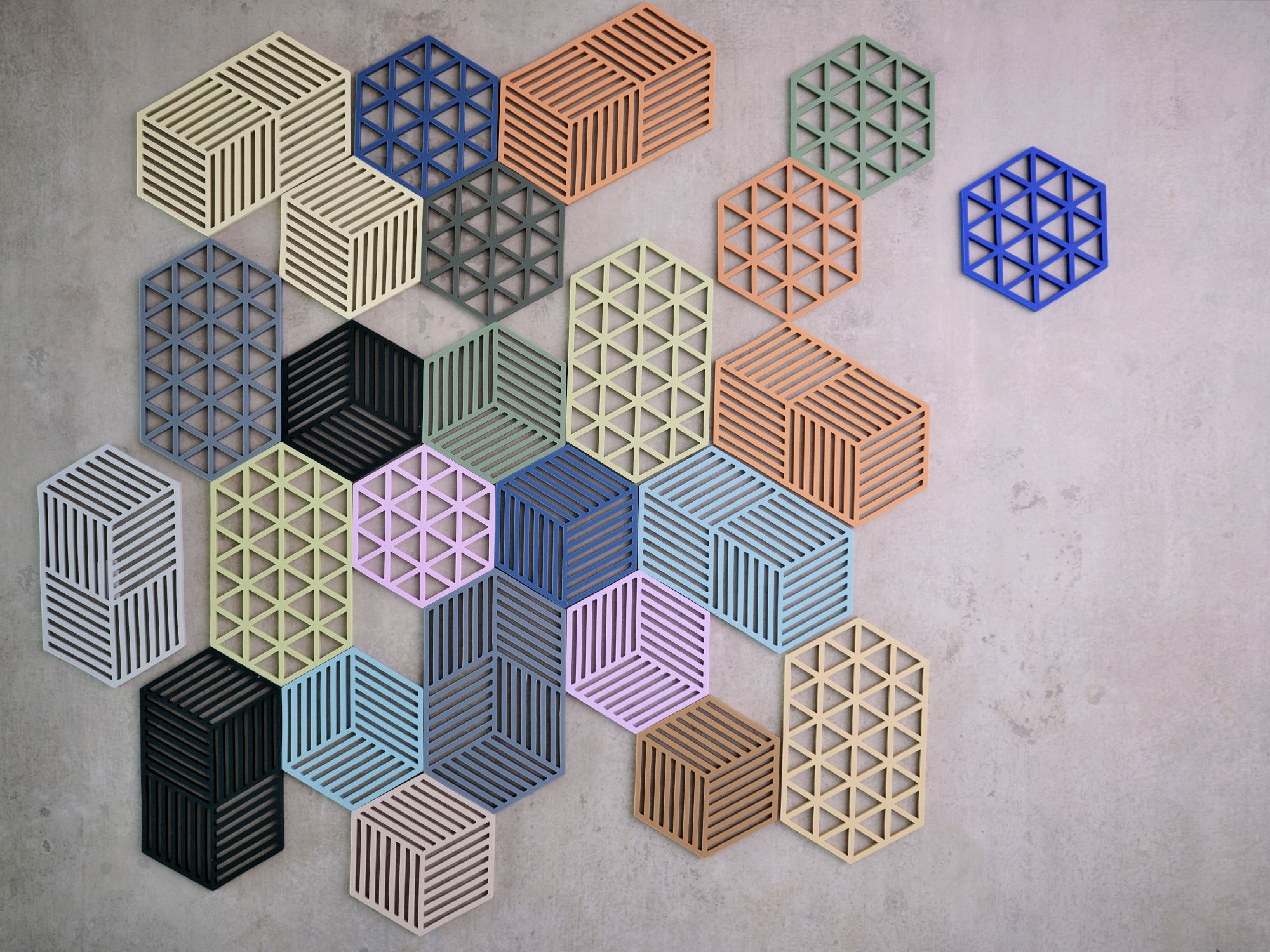 Zone Denmark Hexagon podstawka kuchenna różowa 31601
