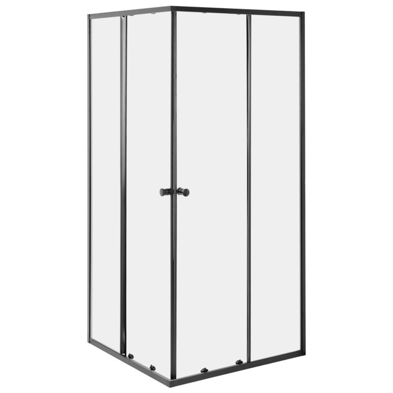Kabina prysznicowa Huapi 90 x 90 x 190 cm Czarny 1 szt.