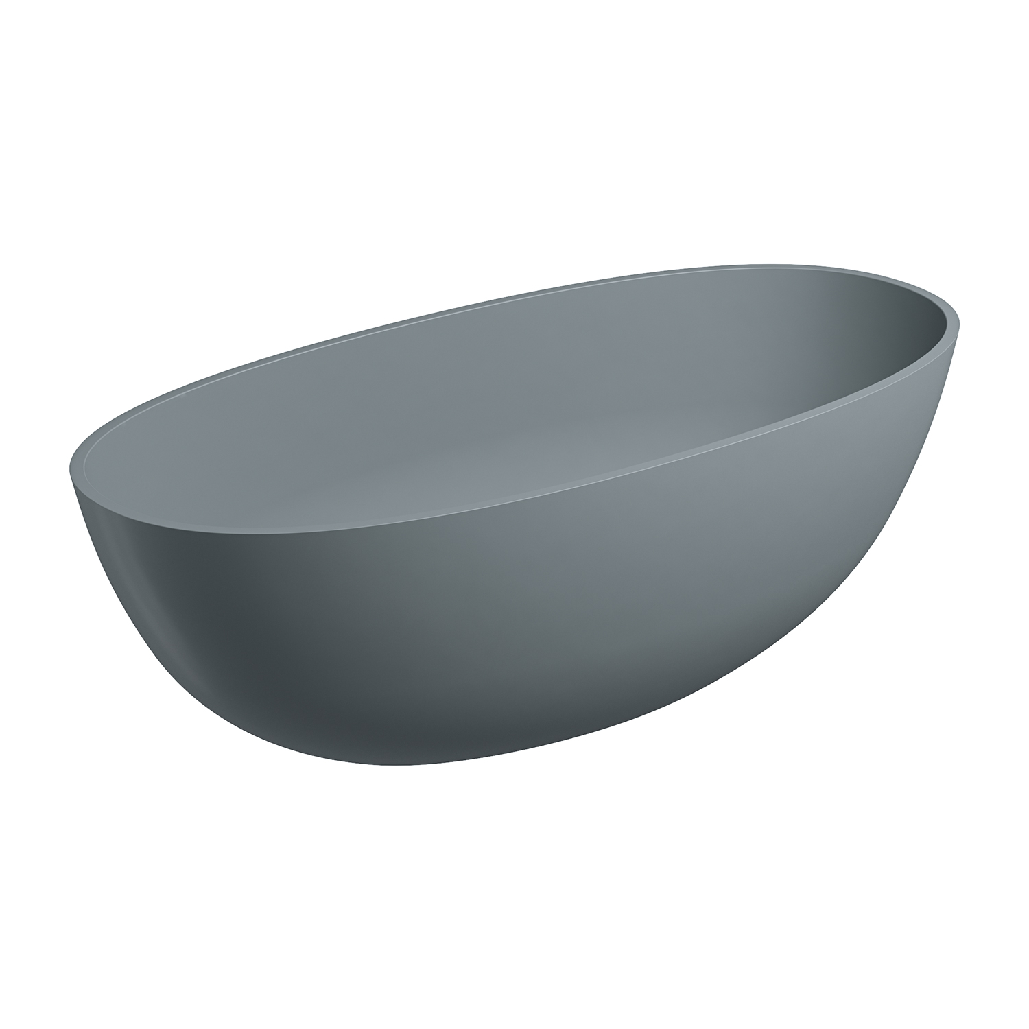 Omnires Shell M+ wanna wolnostojąca 160x75 cm owalna ash grey SHELLWWAG