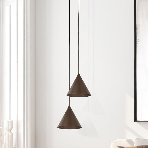 TK Lighting Cono lampa wisząca 1x15 W brązowa 10073
