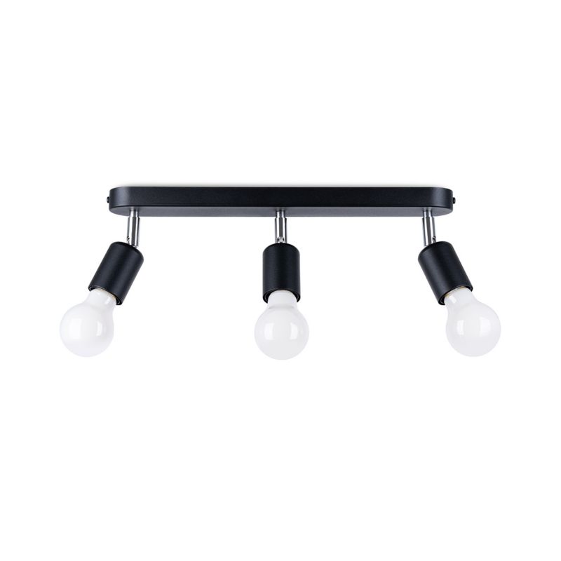 Lampa sufitowa Pure Lume BIRKEN czarna-chromowana 3xE27x60W IP20 wym:13,5x40x6cm - 1 szt.