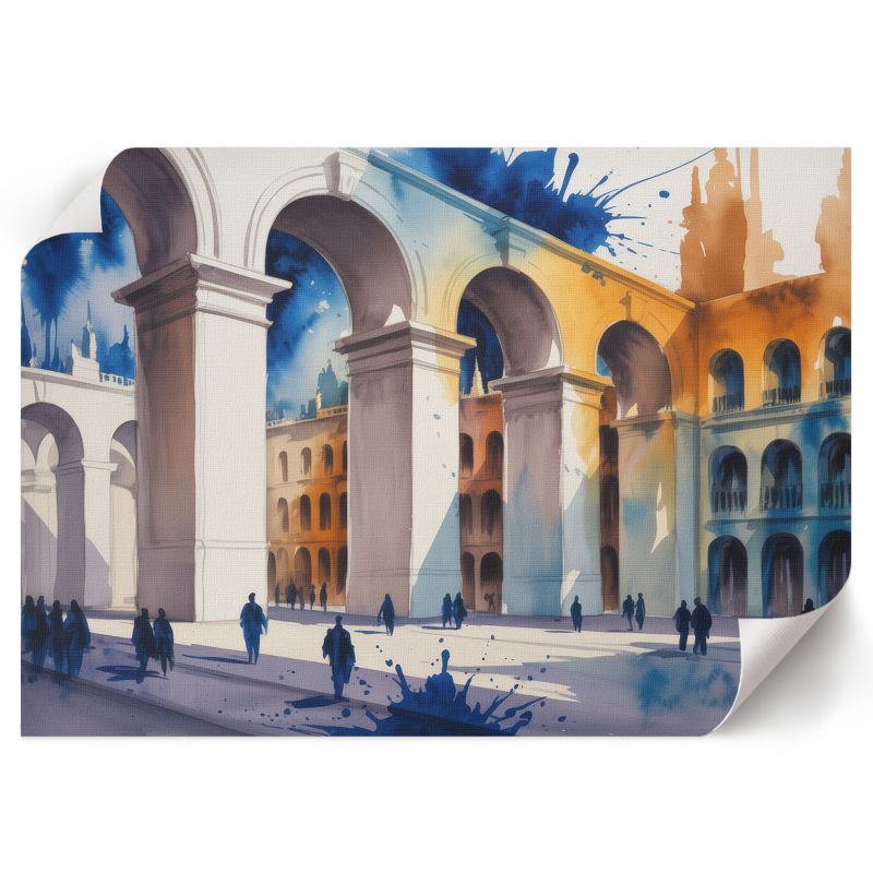 Grafika Na Ścianę ArtPrintCave 59,5x42 cm Miejski pejzaż Deep Narrative 1 szt.