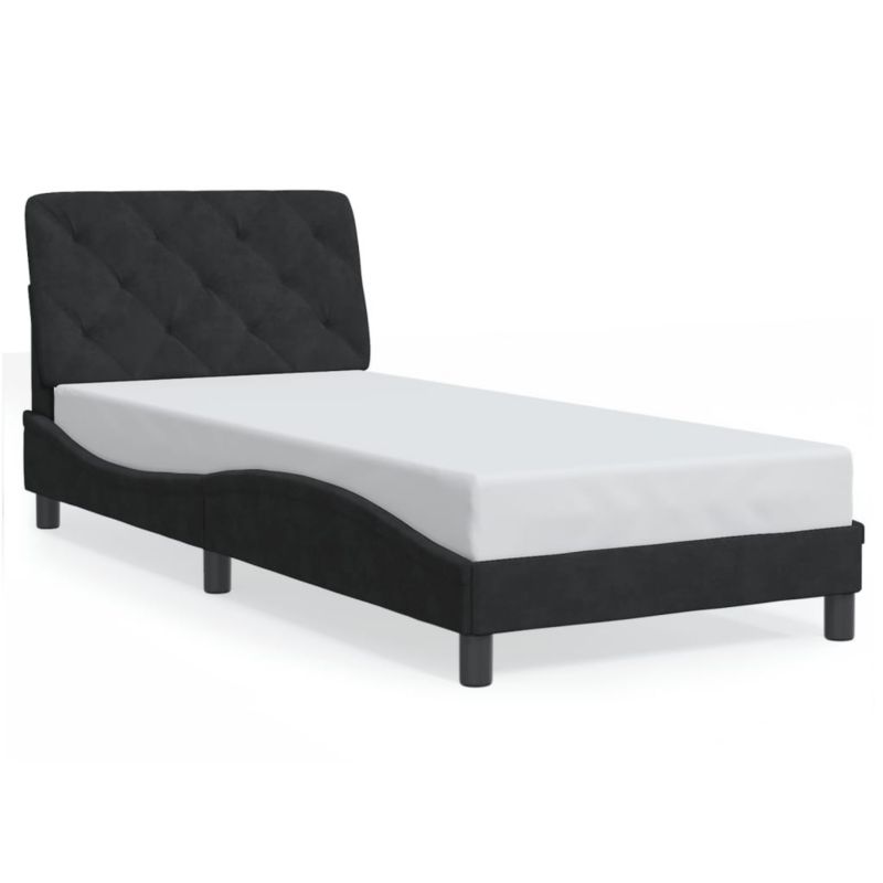 Łóżko tapicerowane WaszeMeble 80x200 cm czarna WM-3207889 1 szt.