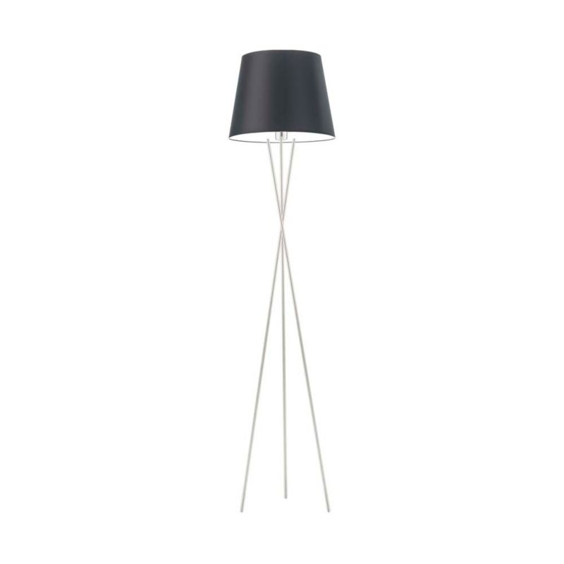 Lampa stojąca Volta Light Factory podłogowa trójnóg z abażurem czarny stożek MORIS 1szt.