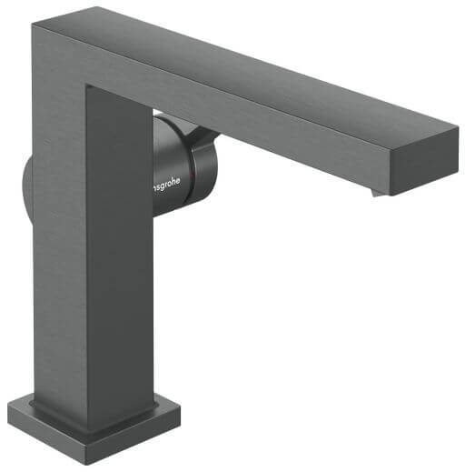 Hansgrohe Tecturis E bateria umywalkowa stojąca 110 Fine CoolStart EcoSmart+ czarny chrom szczotkowany 73021340
